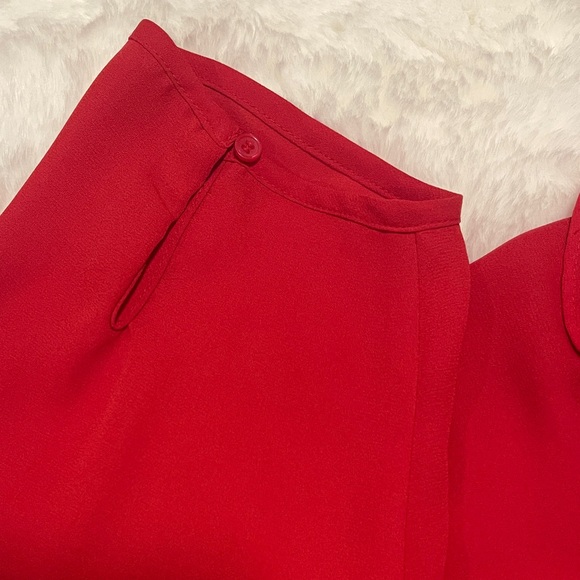 Lane Bryant Red Cold Shoulder Blouse Size 26 - Picture 10 of 12